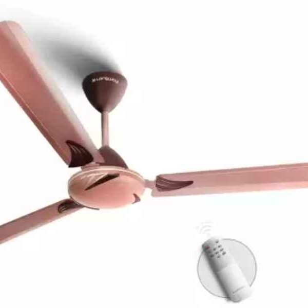 Longway Creta 1200 mm 3 Blade ceiling fan with Remote control, Rusty Brown color with 2 year warranty