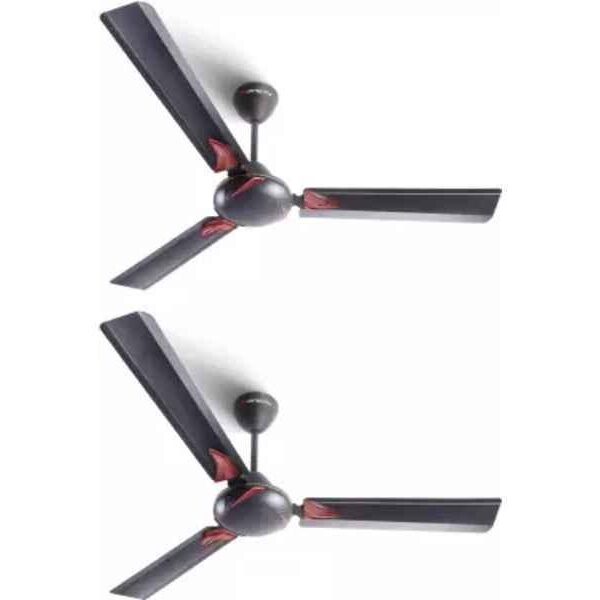 Longway Creta P2 50W Smoked Brown Ultra High Speed Ceiling Fan, Sweep: 1200 mm (Pack of 2)