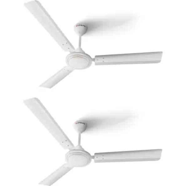Longway Nexa 50W White 3 Blade Ultra High Speed Ceiling Fan, Sweep: 1200 mm (Pack of 2)