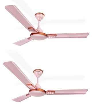 Longway Wave 50W Rusty Pink Ultra High Speed 3 Blade Ceiling Fan, Sweep: 1200 mm (Pack of 2)